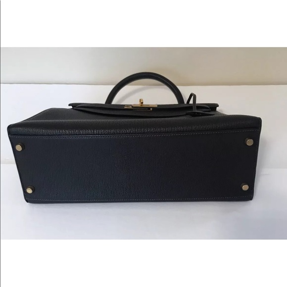 Hermes 32 cm  Rare Chevre Kelly Bag - Picture 8 of 11